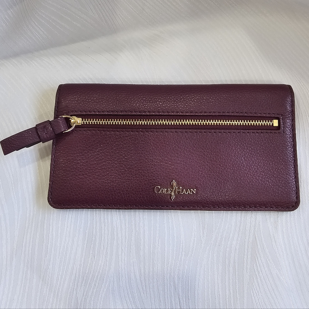 Cole Haan Purple Leather Wallet - Picture 2 of 7